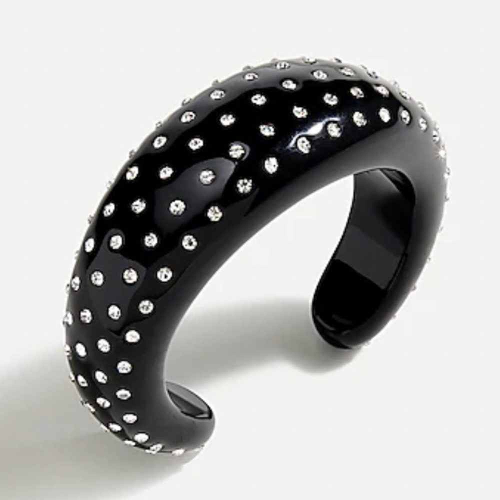 J. Crew Eileen Sparkle Domed Cuff Bracelet